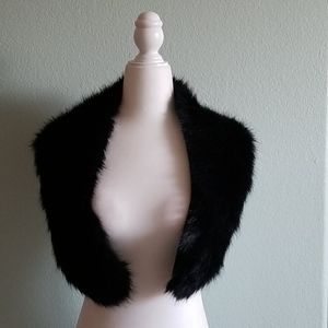 Faux fur shawl